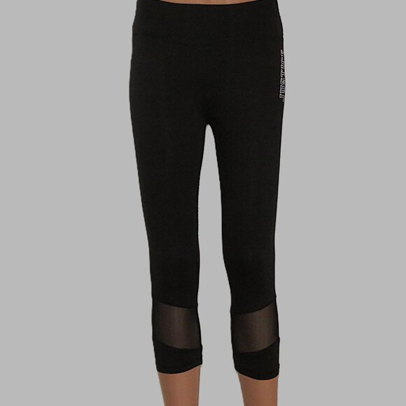 Justice Women's Black Activewear Pants Size 14-16 (C380) - Picture 2 of 6